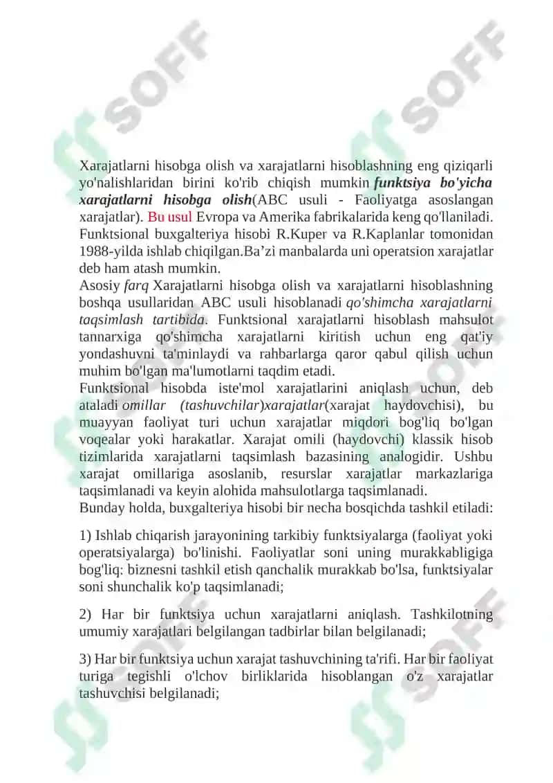 Activity-based-costing (A,B,C) usuli 3