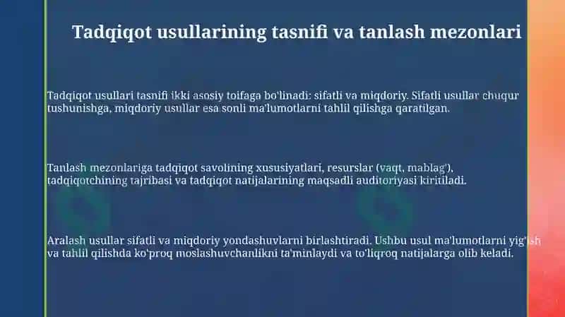 Pedagogikaning ilmiy tadqiqot metodlari 3