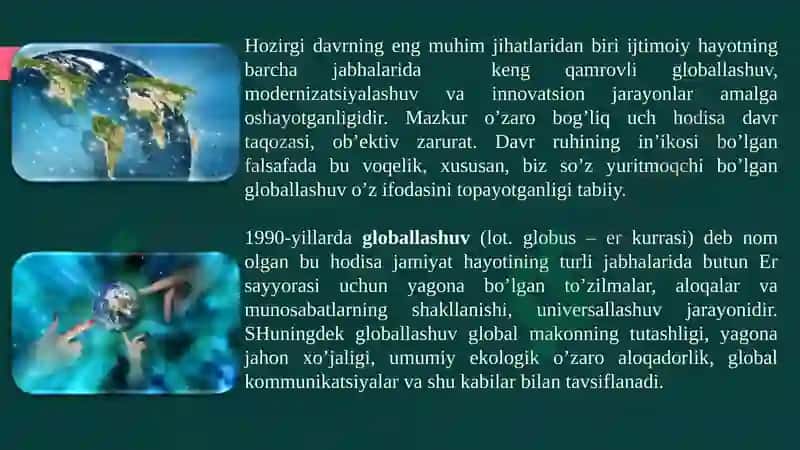 GLOBALLASHUV VA BARQAROR TARAQQIYOT FALSAFASI 3