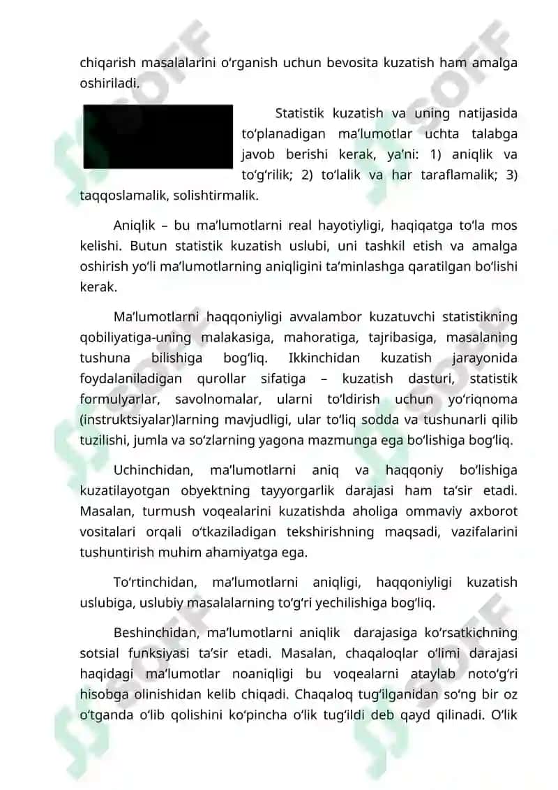 STATISTIK KUZATISH USLUBIYATI 3