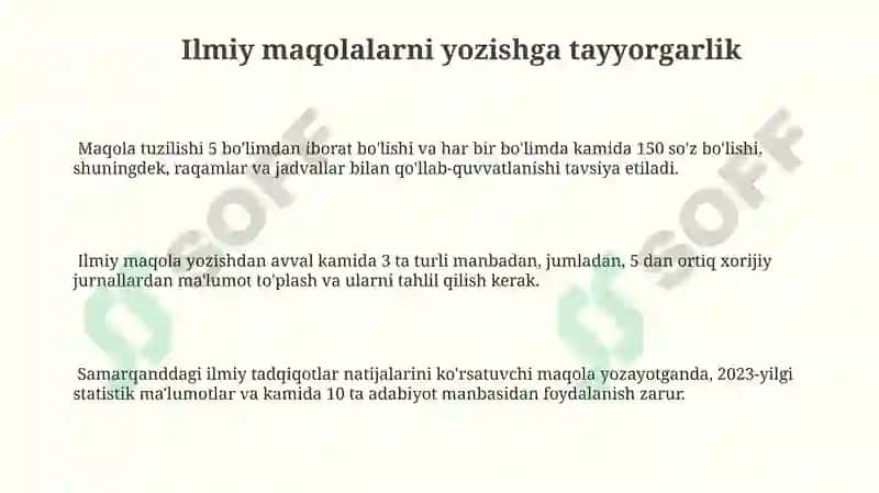 Ilmiy ishlarni tayyorlash va yozish 3