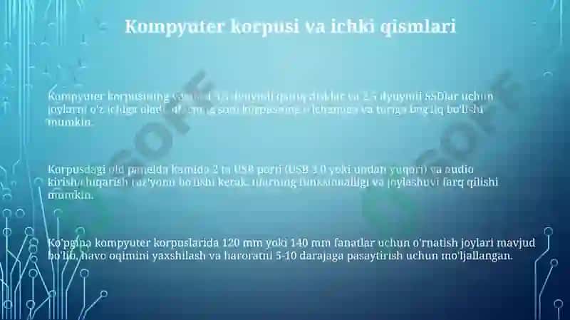 Shaxsiy kompyuterning asosiy qurilmalari 3