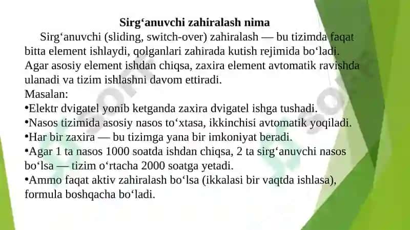 Avtomatlashtirish sistemalarining ishonchliligi 3