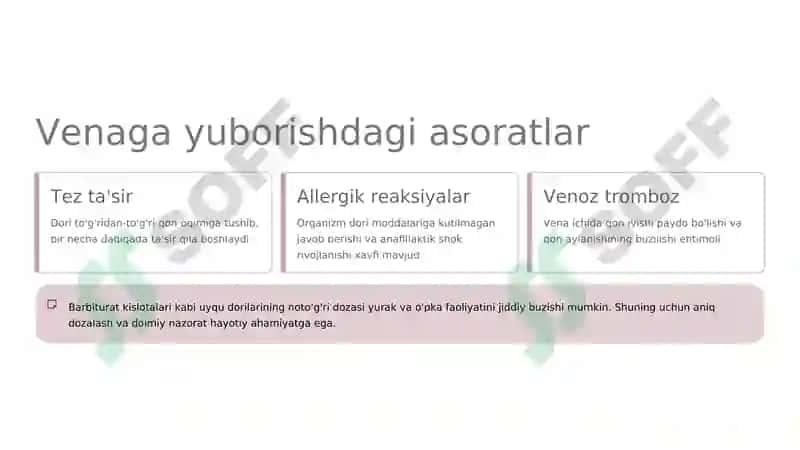 Dorilarni organizmga yuborishdagi asoratlari 3