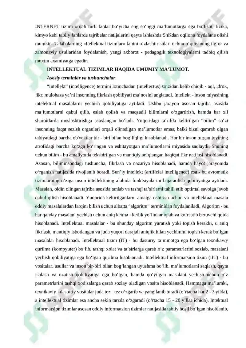 Intellektual tizimlar 3