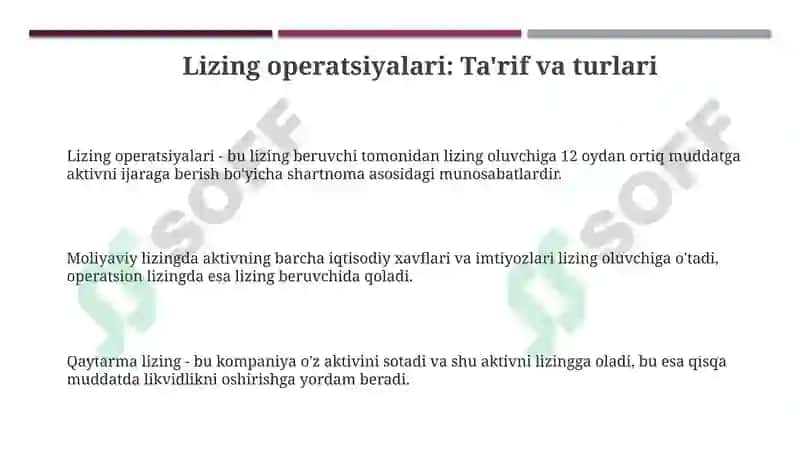 Lizing operatsiyalari 3