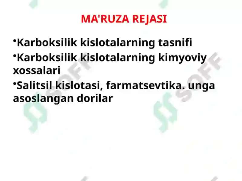 Karboksil birikmalari. Gidroksi kislotalar, keton kislotalar 3