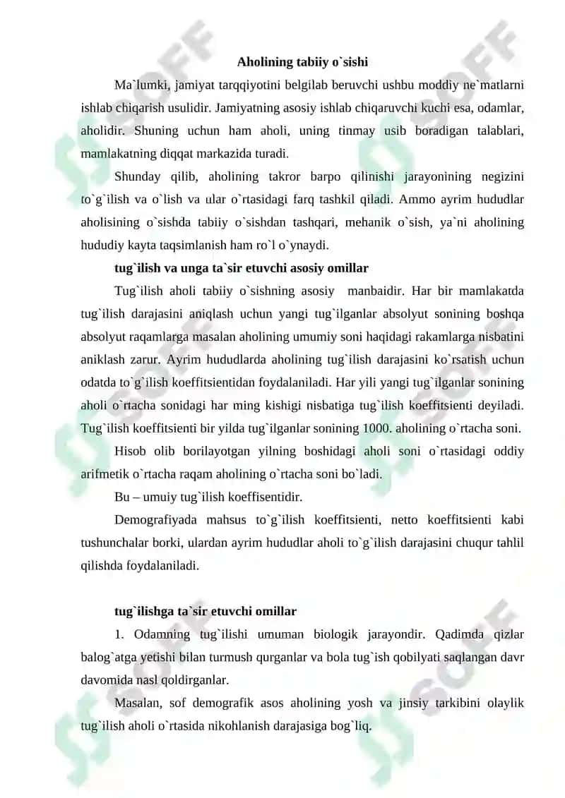 Aholini takror barpo bo`lish jarayonlari 3