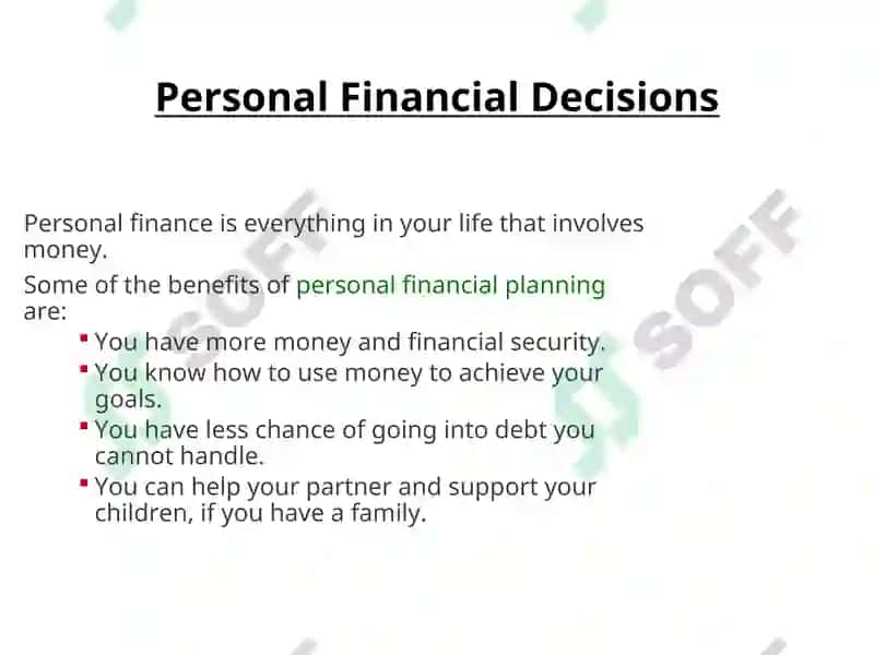 The Money Plan: Respond in your notebook 3
