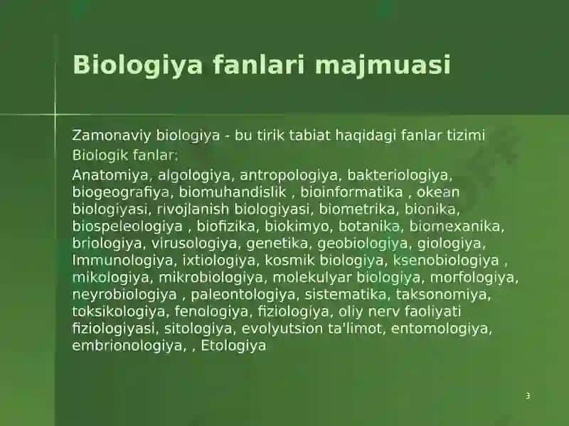 Tibbiy Biologiya 3