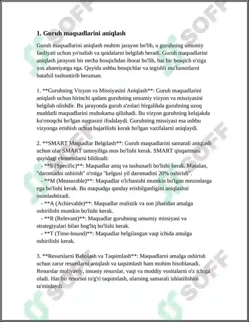GURUXNING KUN TARTIBINI TOĢRI REJALASHTIRISH 3
