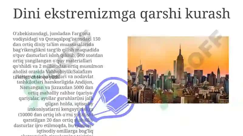 Dini ekstremizmga qarshi kurash 3