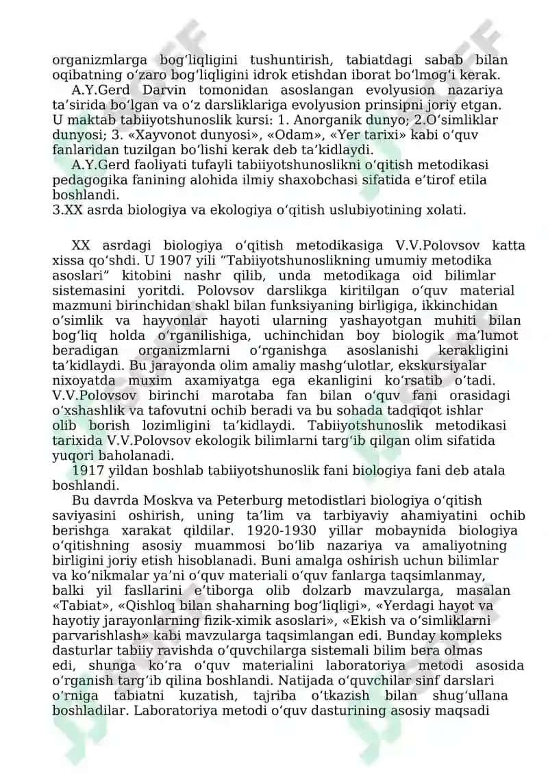 Tabiiyotshunoslik o‘qitish metodikasi 3
