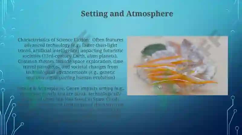 Characteristics of different types of genres 3