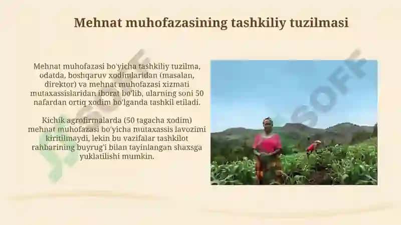 Mehnat muhofazasining tashkiliy asoslari va vazifalari 3