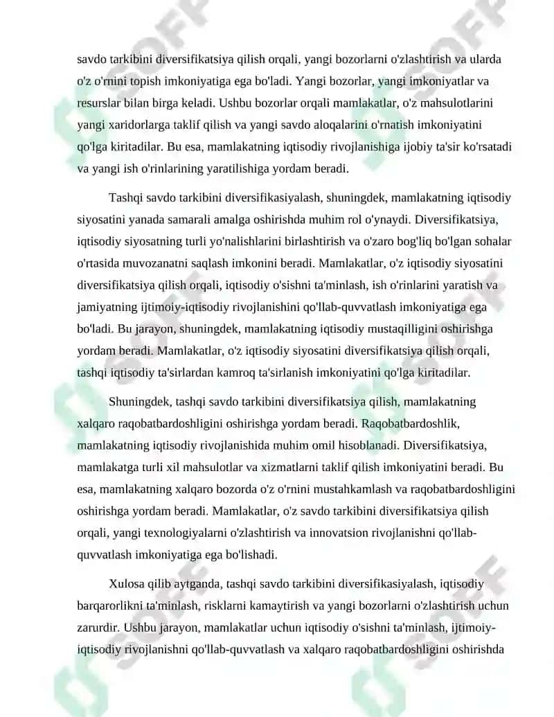 Tashqi savdo tarkibini diversifikasiyalash yollari 3