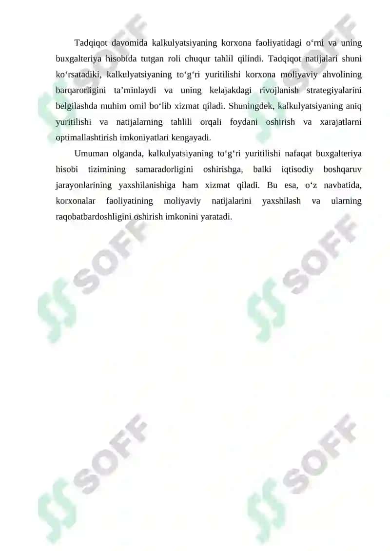 KALKULYATSIYA BUXGALTERIYA HISOBI USULINING ELEMENTI SIFATIDA 3