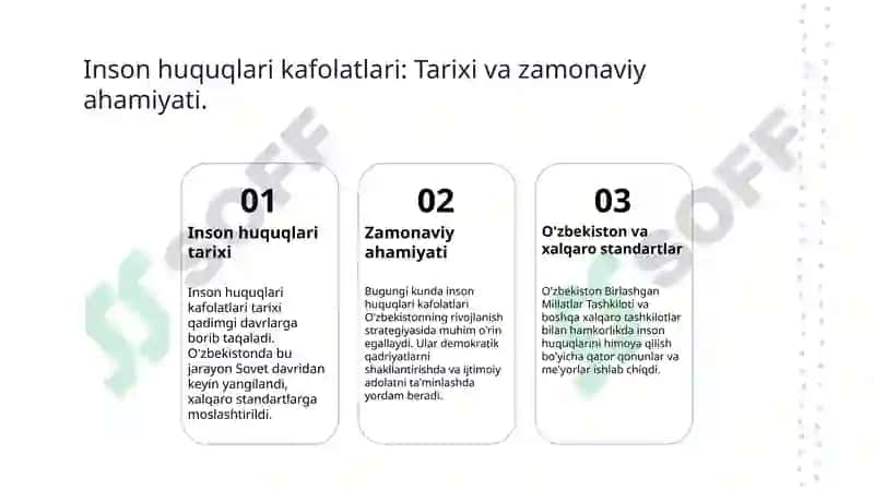 Inson huquqlari va erkinlik kafolatining yaratilishi 3