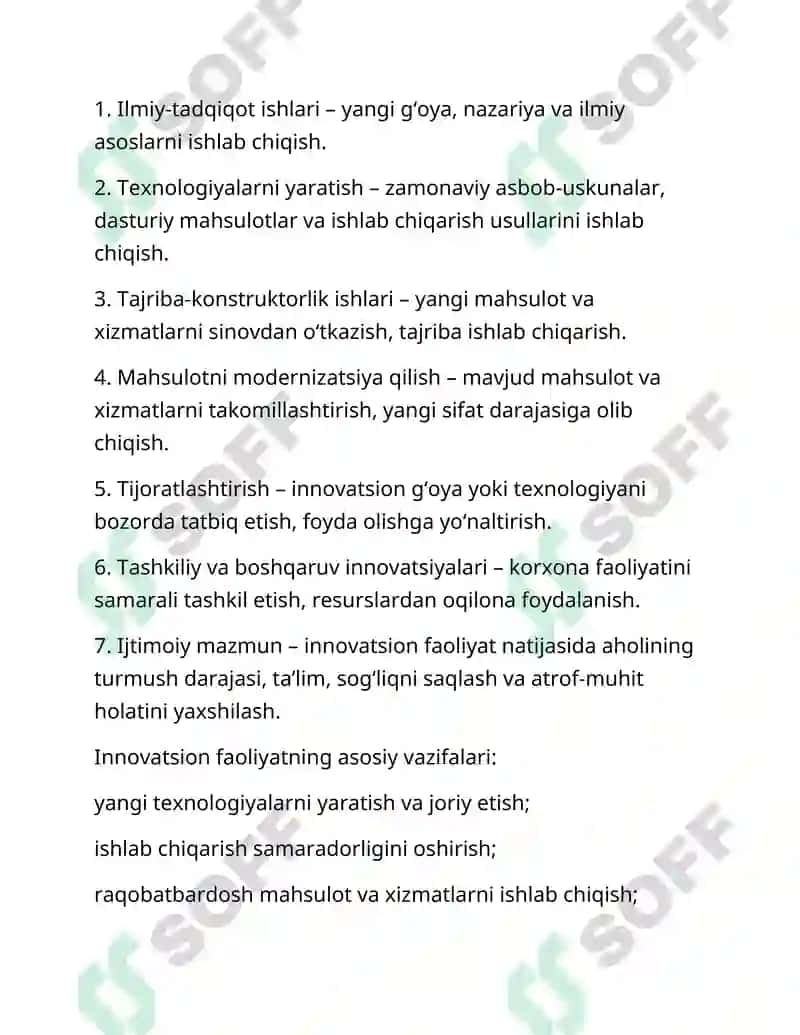 Innovatsion faoliyat 3