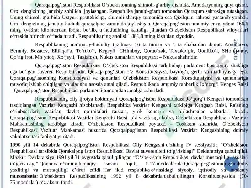 Mustaqillik yillarida Qoraqalpog‘iston Respublikasi 3