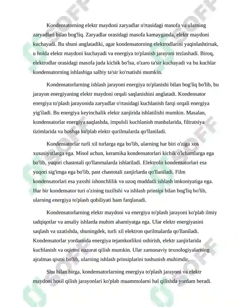 KONDENSATORLARDA ENERGIYA TOʻPLANISHI 3