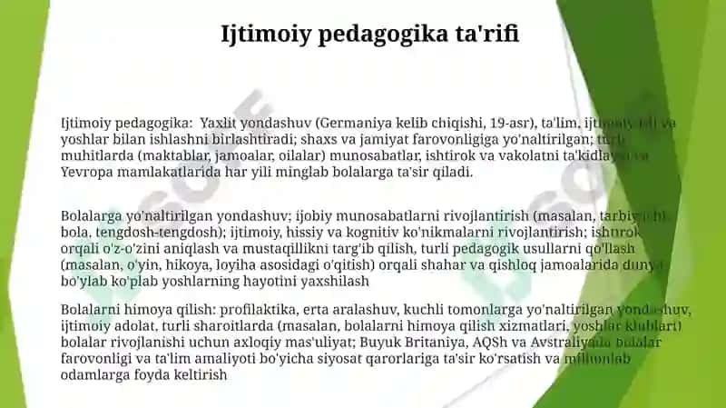 Ijtimoiy pedagogika asoslari 3
