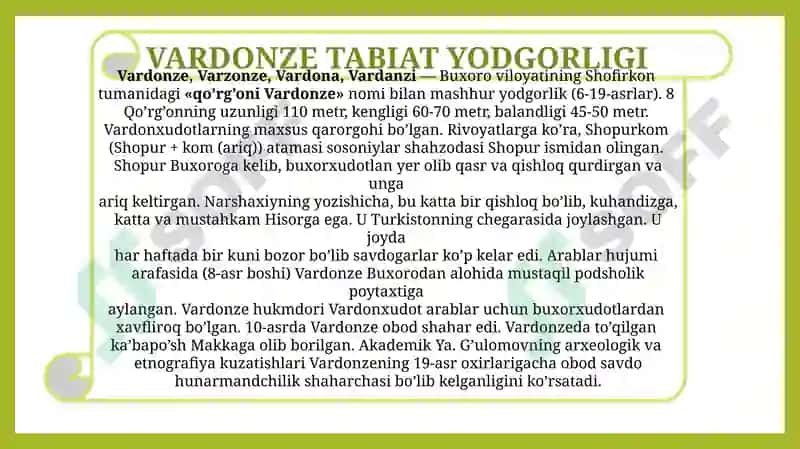 O’rta Osiyo hududidagi tabiat yodgorliklari 3