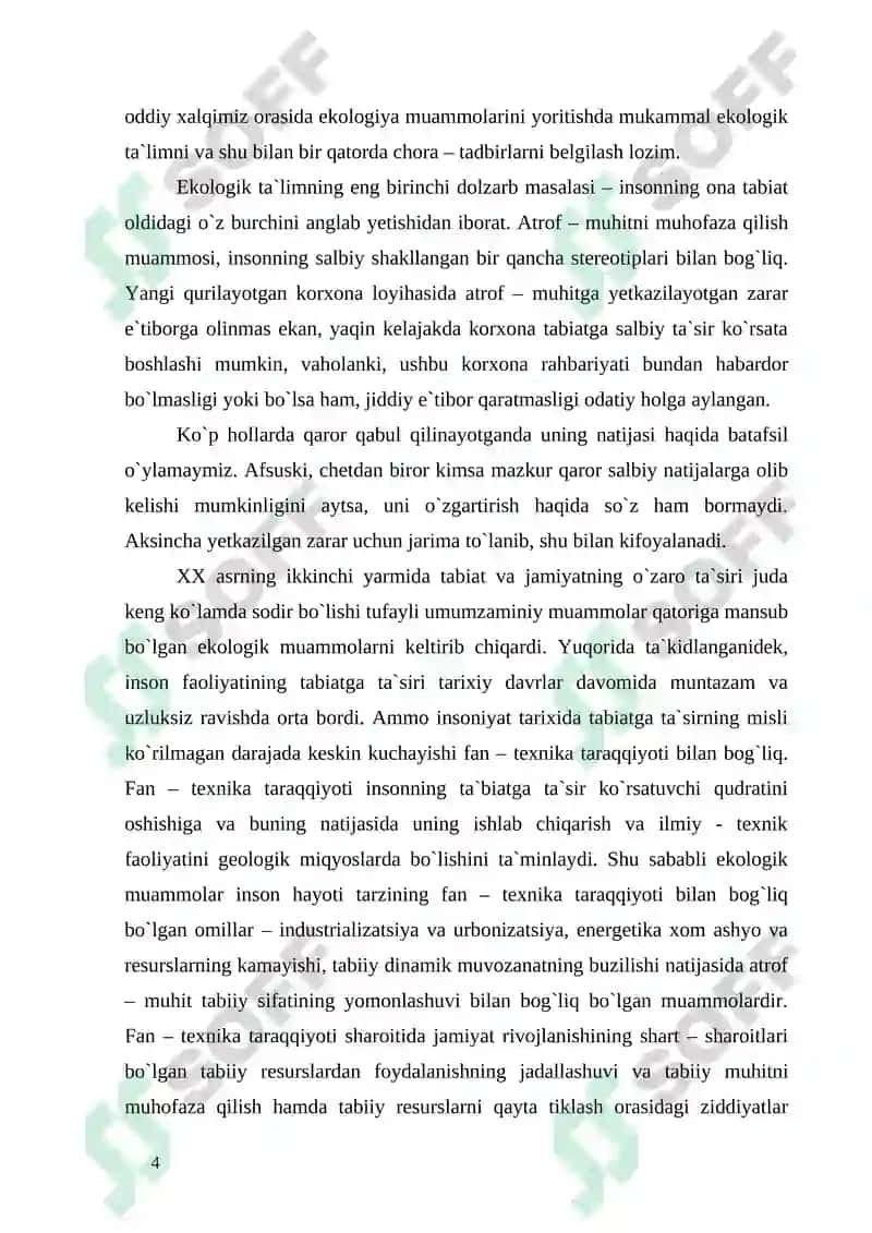 Ekologik muammolar va ularning hal etilishi 3