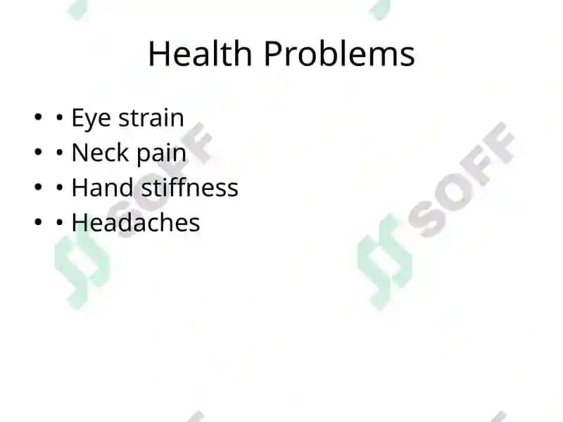 Computer Work: Health & Safety 3