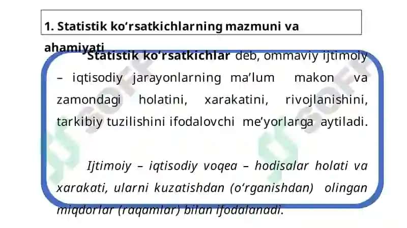Statistik ko‘rsatkichlar 3
