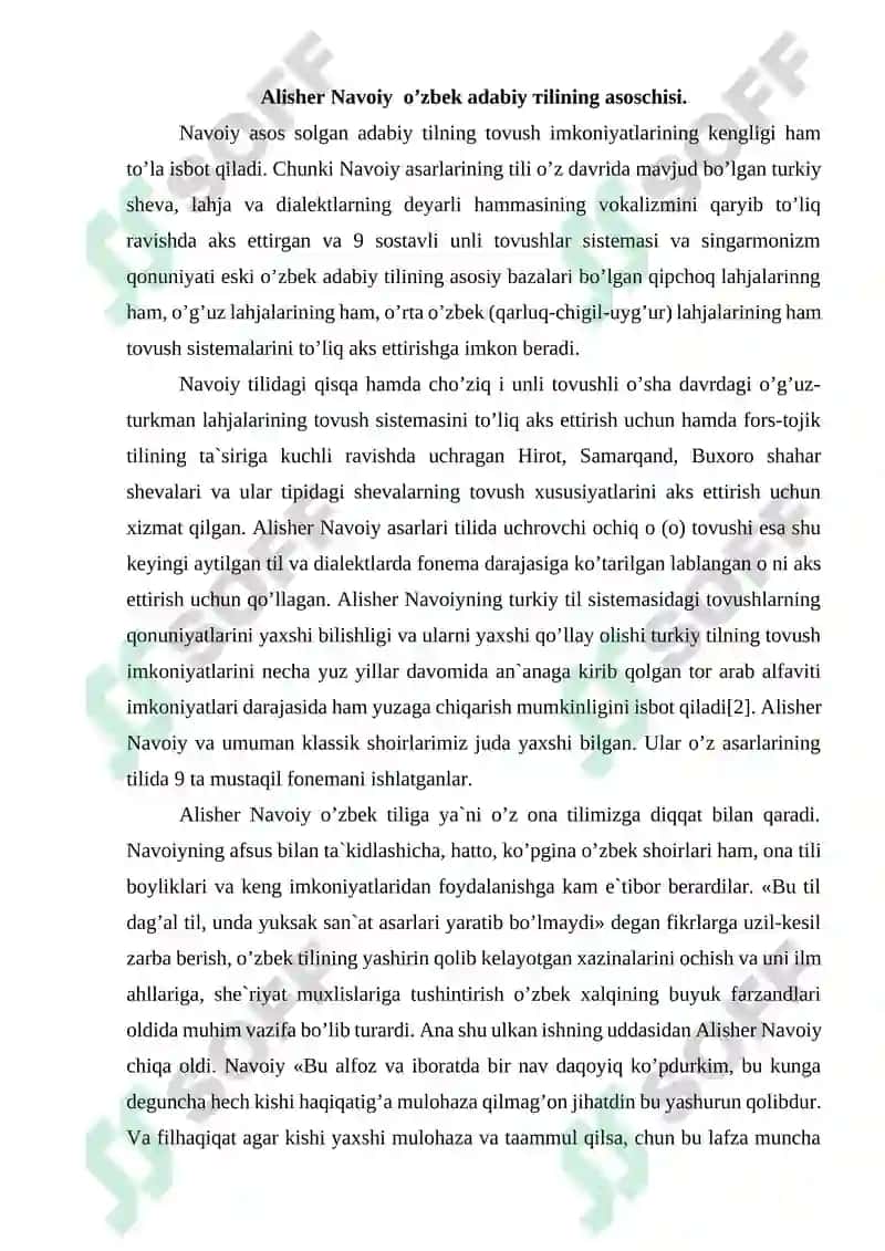 ALISHER NAVOIY O’ZBEK ADABIY TILINING ASOSCHISI 3