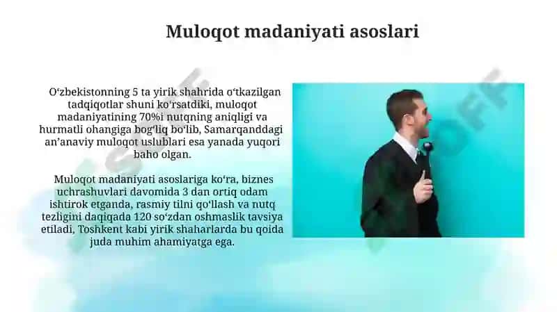 Muloqot madaniyati asoslari 3