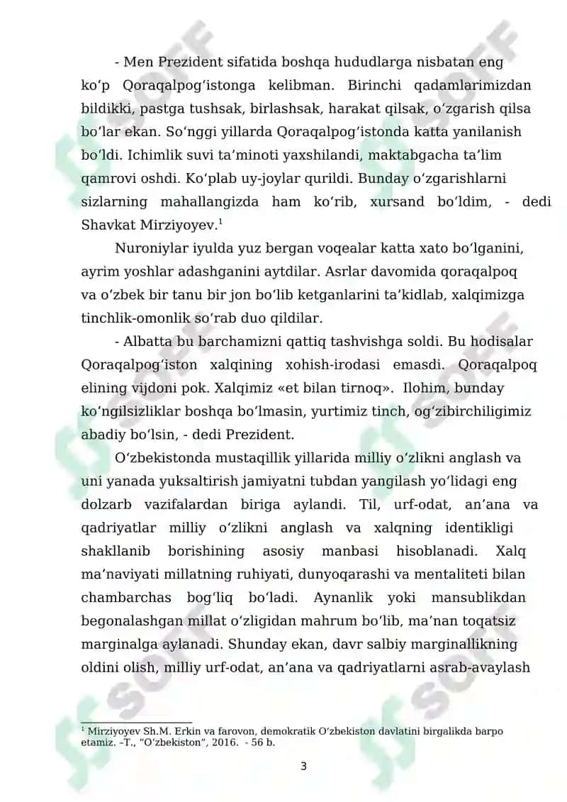 QORAQALPOQLAR MA‘NAVIY MADANIYATINING O'ZIGA XOSLIGI 3