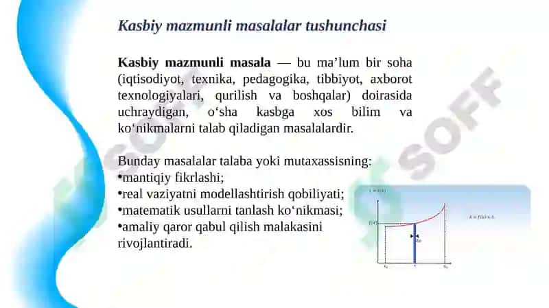 Kasbiy Mazmunli Masala va uning turlari 3