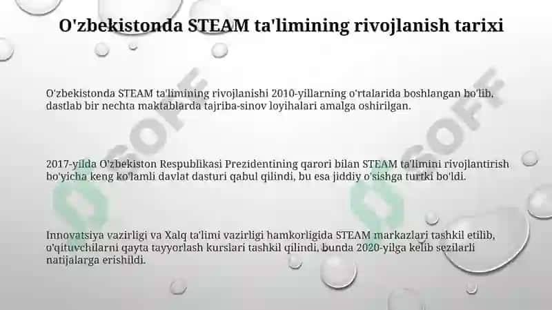 O'zbekistonda STEAM ta'limining rivojlanishi 3