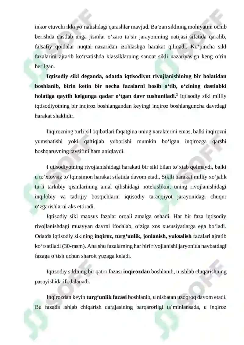 Makroiqtisodiy beqarorlik va iqtisodiyotning siklliligi 3