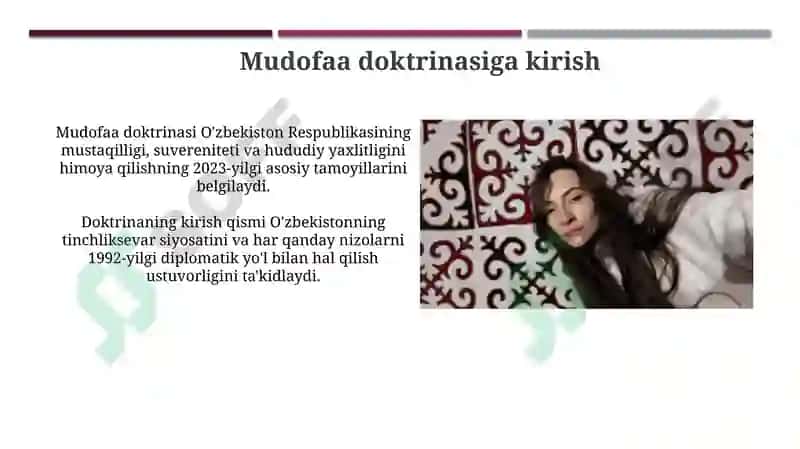 Mudofaa Doktrinasining Mazmuni 3