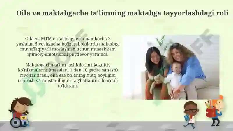 Maktabga tayyorlashdagi oila va maktabgacha ta'lim 3