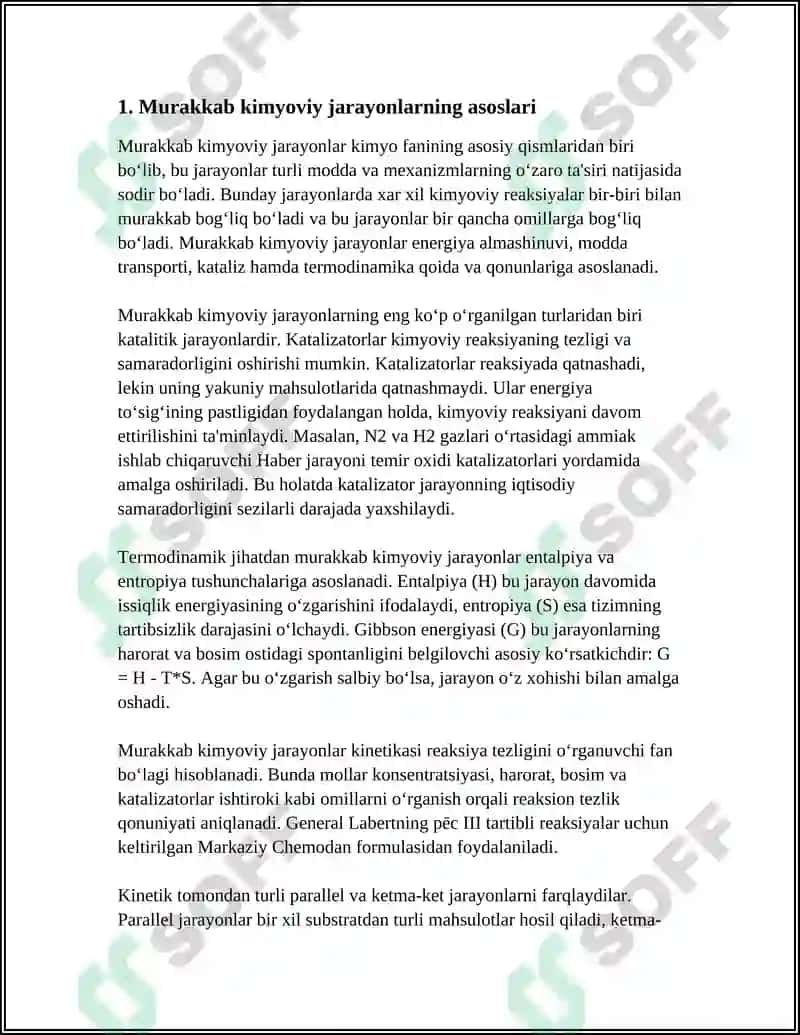 MURAKKAB VA QAYTAR KIMYOVIY JARAYONLAR 3