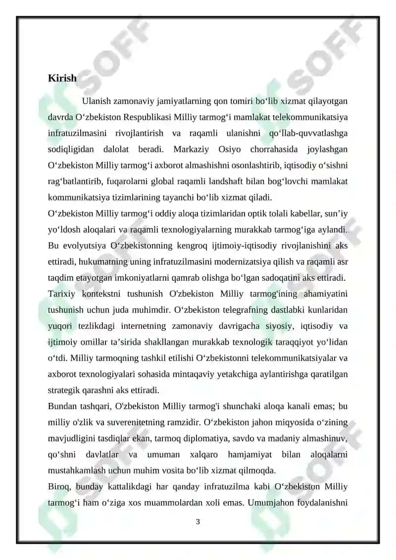 O‘ZBEKISTON RESPUBLIKASI MILLIY TARMOG‘I 3