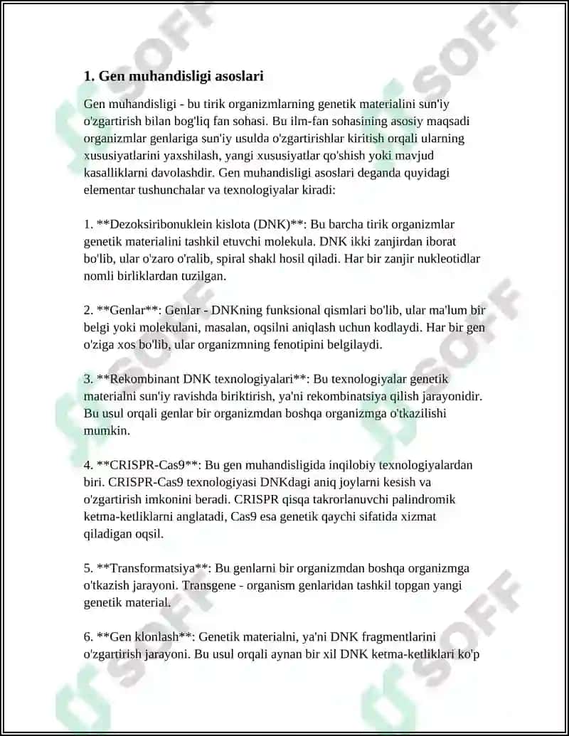 Gen muhandisligi asoslari 3