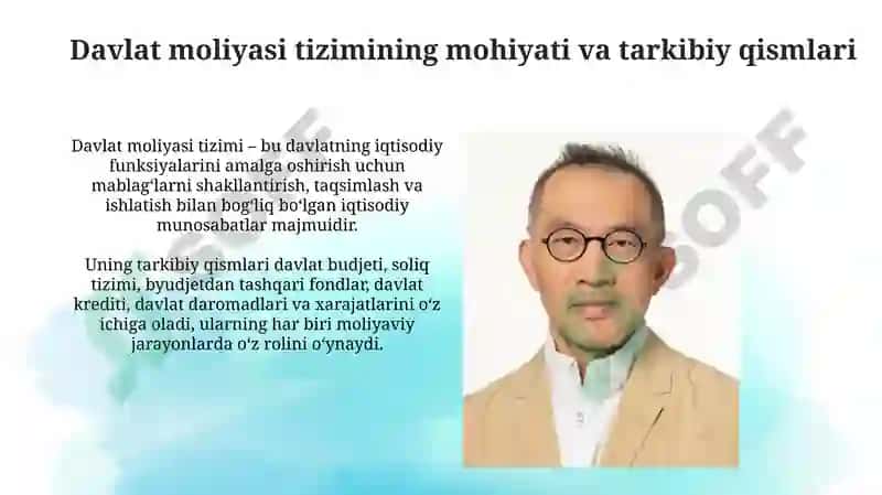 Davlat moliyasi tizimi, uning tarkibi va tuzilishi 3