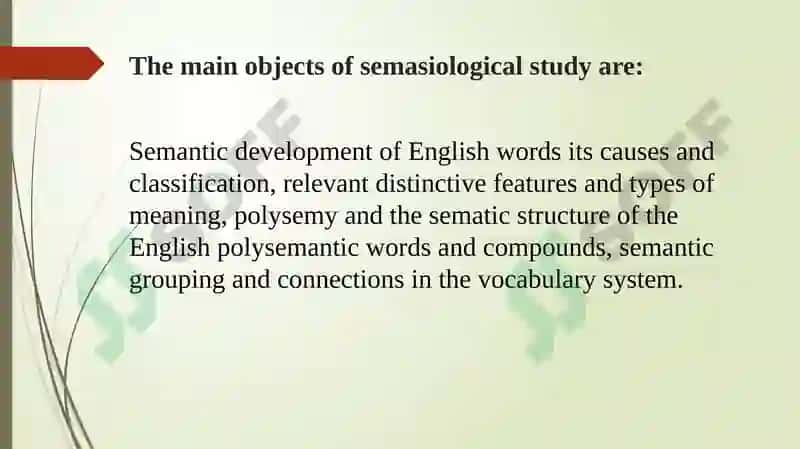 Semasiology Lecture 6 3