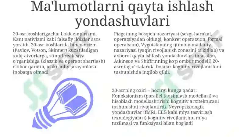 Ontogenez psixologiyasining shakllanish tarixi 3