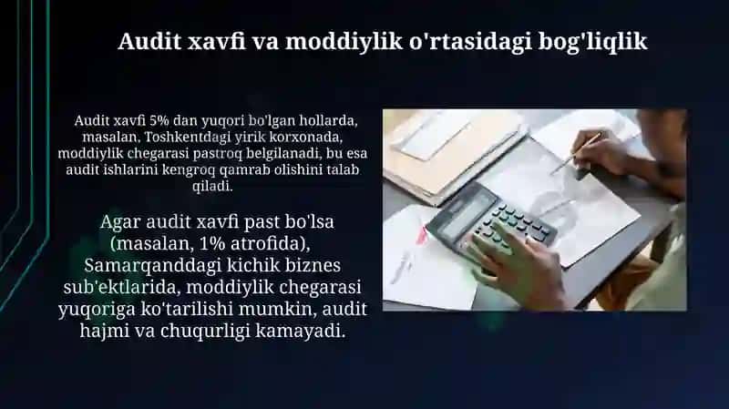 Auditda muhimlik tushunchasi va auditorlik riski 3