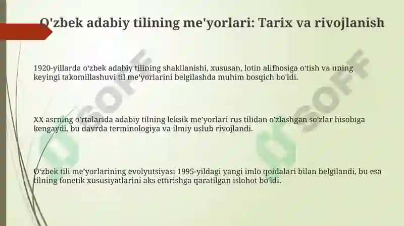 Oʻzbek adabiy tilining me'yorlari 3