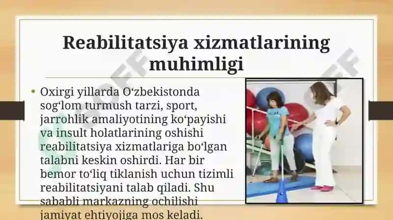 REABILITATSIYA MARKAZI loyihasi 3