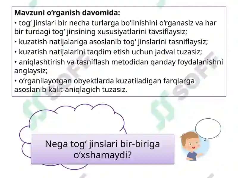 Tog‘jinslarining turlari 3