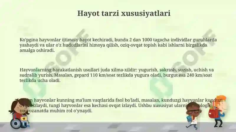 Hayvonot olami turlari 3