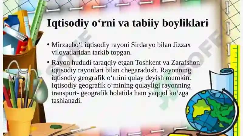 Mirzacho‘li iqtisodiy rayoniy 3
